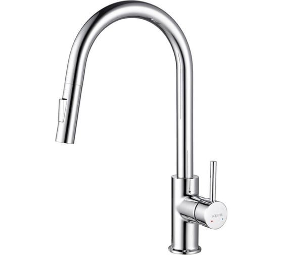 Смеситель для кухни Aquatek ЕВРОПА с вытяжным изливом 2 jet AQ1384CR 00000135188