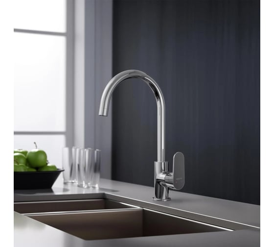 Смеситель для кухни Aquatek ОБЕРОН AQ1282CR 00000135146