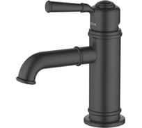 Смеситель для раковины Aquatek КЛАССИК 72, без донного клапана, матовый черный AQ1510MB 00000135259