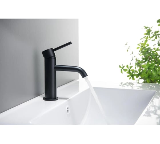 Смеситель для раковины Aquatek ЕВРОПА 89, без донного клапана, матовый черный AQ1310MB 00000135165