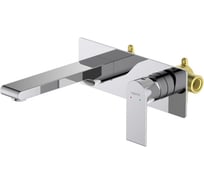 Смеситель для раковины Aquatek ЛИРА настенный, внешняя и скрытая часть AQ1413CR 00000135232