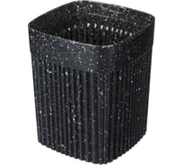 Стакан Econova "VELVET" 90x90x110 мм, 0.65 л, черный гранит 433239350