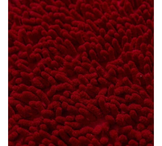 Коврик для ванной Roomis Макароны, 80x120 см M80x120Maroon