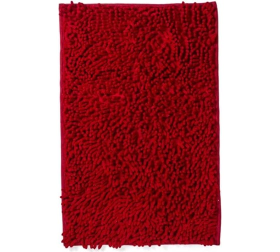 Коврик для ванной Roomis Макароны, 70x140 см M70x140Maroon 1