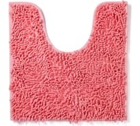 Коврик с вырезом для туалета Roomis Макароны, 60x60 см 60x60Pink