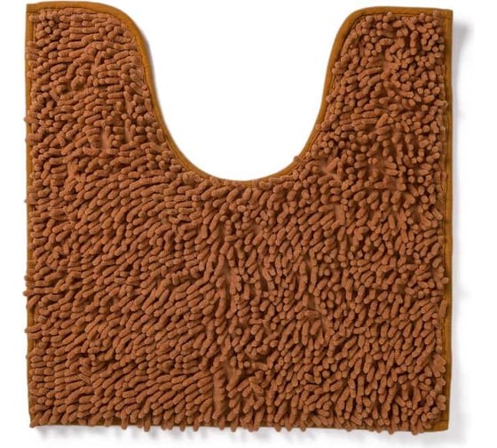 Коврик с вырезом для туалета Roomis Макароны, 60x60 см 60x60Brown
