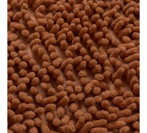 Коврик с вырезом для туалета Roomis Макароны, 60x60 см 60x60Brown