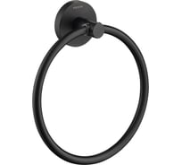 Полотенцедержатель кольцо AQUATEK ЕВРОПА матовый черный AQ4112MB 00000135529