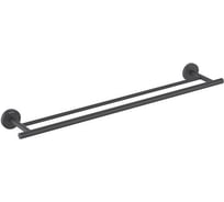 Полотенцедержатель двойной AQUATEK ОБЕРОН 600 мм, матовый черный AQ4230MB 00000135567