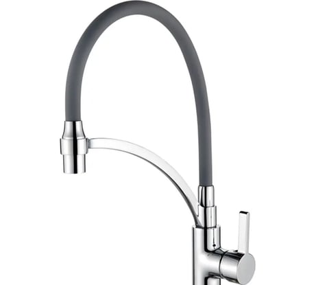 Смеситель для кухни Ledeme серый, гибкий шланг, L4499-9 65897