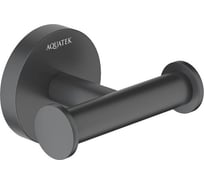 Крючок двойной AQUATEK ОБЕРОН матовый черный AQ4202MB 00000135541