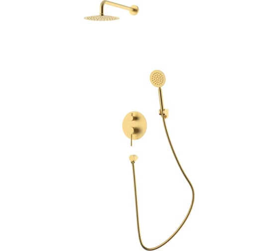 Душевая система скрытого монтажа VODA Vessel GOLD VSLG Set_3in1