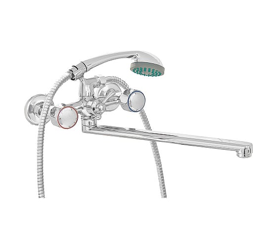 Смеситель для ванны ROEGEN 1/2" м/к, керамический дивертор RR120C