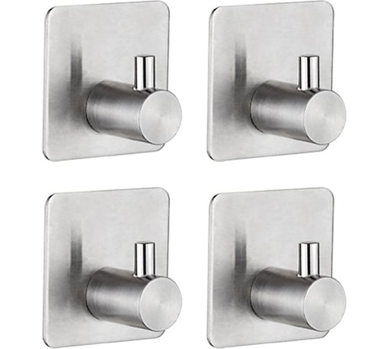 Набор из 4-х крючков Ledeme L215-4 хром 11899