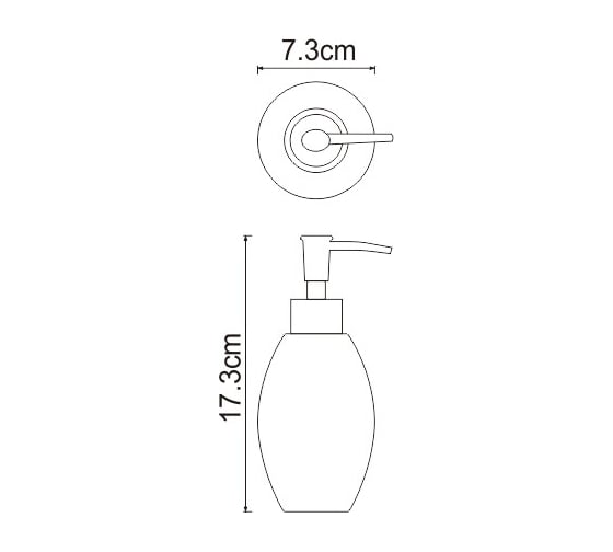 Дозатор для жидкого мыла WasserKraft Ruwer K-6799