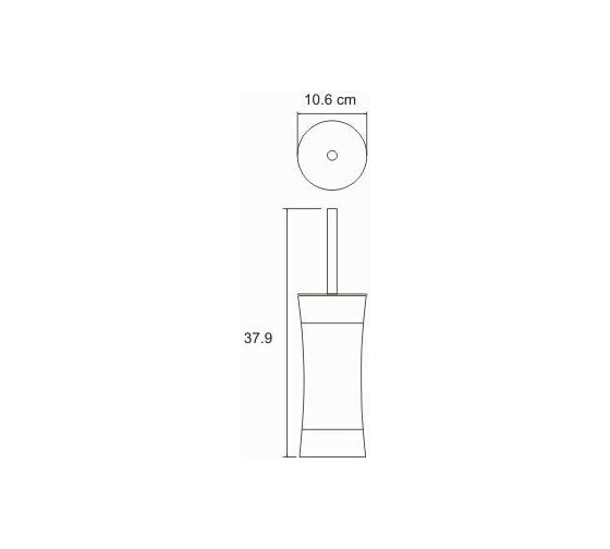 Щетка для унитаза WasserKraft Wern K-7527