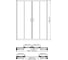 Душевая дверь WasserKraft Липпе (Lippe) 45S08 3