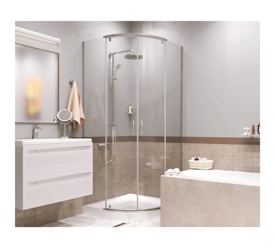 Душевой уголок WasserKRAFT Leine 90х90, сектор 35P01