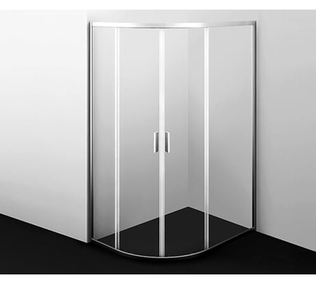 Душевой уголок WasserKraft, 120х90, прямоугольник с округлым углом 45S24