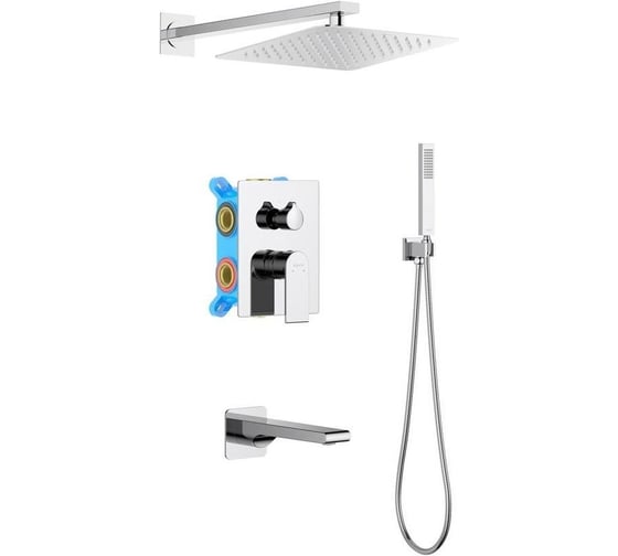 Душевой комплект Aquatek ЛИРА Set 4 в 1 AQ1473CR 00000135252