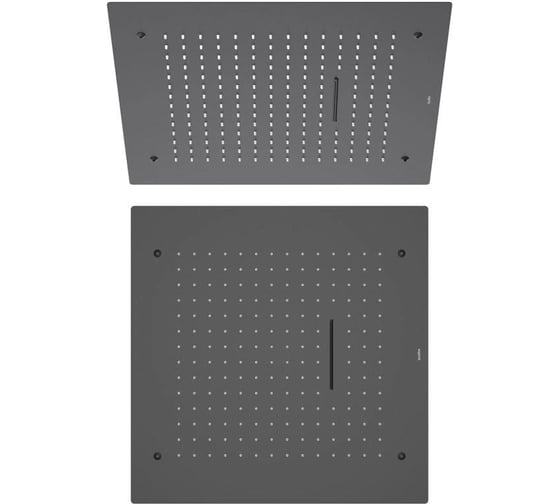 Верхний душ Aquatek (внешняя и скрытая часть), матовый черный AQ2082MB 00000135365