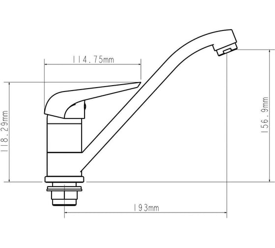 Смеситель для кухни ECONOCE D35-A, серия 280 EC0284