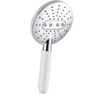 Душевая лейка SmartSant Шарм трехфункциональная d120 мм, белый, хром V3602W