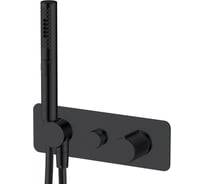 Встраиваемый смеситель ALLEN BRAU 5.33009-31 LIBERTY вывод на ручной душ+дополнительный вывод, черный матовый (314347) 00314347 32145534