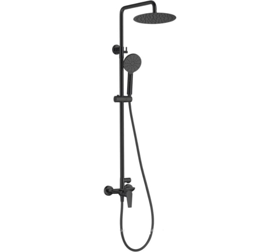 Душевая система ALLEN BRAU 5.E1006-31 ECLIPSE верхний душ, ручной душ, без излива, черный матовый (314332) 00314332