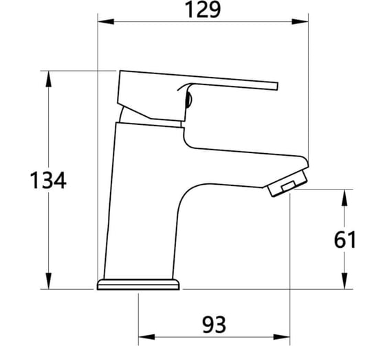 Смеситель для раковины VODA "Fin" FN26