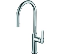 Смеситель для мойки SmartSant одноручковый с вытяжным изливом, хром SM134037AA