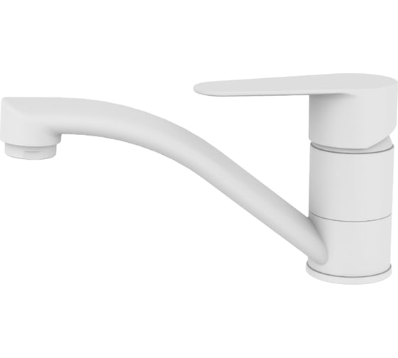 Смеситель для кухни VODA "Snow white" поворотный излив SW 15 TW