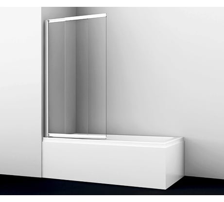 Стеклянная шторка на ванну WasserKraft Main 41S02-80