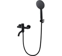 Смеситель для ванны, Лайнер/Vessel Black, с аксессуарами, черный VODA VSL54AB