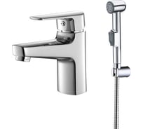 Смеситель для умывальника SmartSant Инлайн с гигиеническим душем, хром SM103511AA