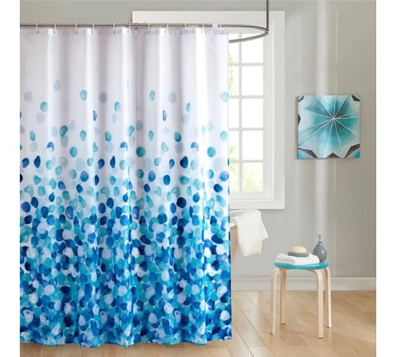 Штора для ванной комнаты Gota Rocio 8826 Sea Breeze 180х180  1/25 16221