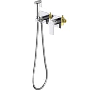 Встроенный комплект для гигиенического душа Aquatek ЛИРА 2 отв. (смеситель + гигиеническая лейка + шланг) AQ1420CR 00000135254