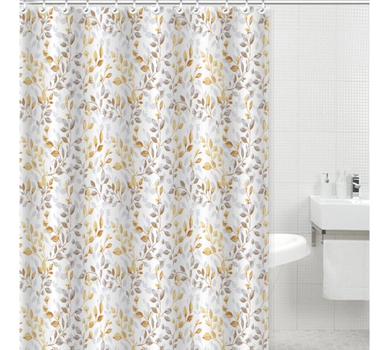 Штора для ванной комнаты Gota Rocio Colorful Leaves 180х180 1/25 16210