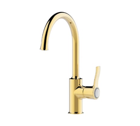 Смеситель для кухни SmartSant Винтаж R-излив, золото SM263501GL