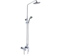 Душевая система со смесителем для ванны/душа SmartSant Инлайн комплект штанга, ручное переключение, три функции, душевая лейка SM1507AA