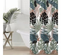 Штора для ванной Этель Tropic 145x180 см, полиэстер 5494686