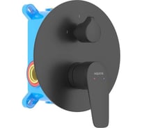 Смеситель для ванны Aquatek БЕТТА (внешняя и скрытая часть), матовый черный AQ1146MB 00000135119