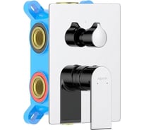 Смеситель для ванны Aquatek ЛИРА 3 режима (внешняя и скрытая часть) AQ1447CR 00000135244