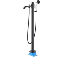 Напольный смеситель для ванны Aquatek КЛАССИК (внешняя и скрытая часть), матовый черный AQ1545MB 00000135277