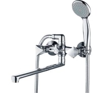 Смеситель GROSS AQUA Trio для ванны, с длинным изливом 7016029С-35L F-Н