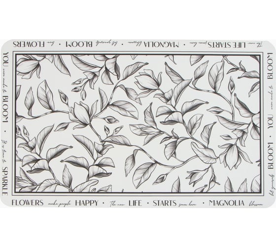 Коврик для ванной Этель Magnolia 48x78 см 9829433 1