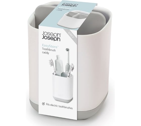Органайзер для зубных щеток Joseph Joseph EasyStore белый-серый 70509