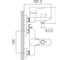 Смеситель GROSS AQUA Space для ванны, с коротким изливом 2515288С 3