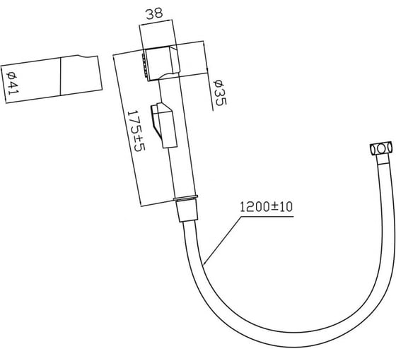 Набор для биде GROSS AQUA Bidet Loft GA10298MB