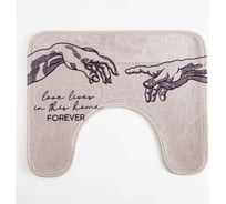 Набор ковриков для ванной Этель Forever 2 шт, 80x50 см, 50x40 см, велюр 5399383
